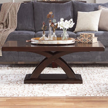 Load image into Gallery viewer, Claycomb Cross Legs Coffee Table Espresso(372)
