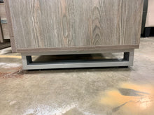 Load image into Gallery viewer, Grey 2-Drawer Dresser with Shelves and Cabinets
