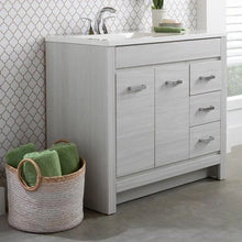 Load image into Gallery viewer, Warford 36.25 in. W x 18.75 in. D Bath Vanity in Elm Sky *BASE ONLY* 5856RR

