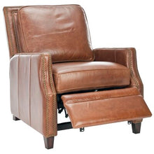 Load image into Gallery viewer, darby home co bischof genuine leather manual recliner #133-NT
