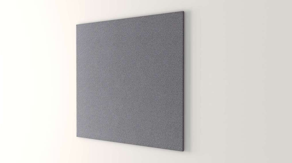 Obex Square Tackboard Bulletin Board 24” x 24” Gray(647)
