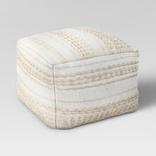 Load image into Gallery viewer, Lory Pouf Textured Neutral (1346)
