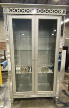 Load image into Gallery viewer, Varian Antique Platinum Curio Cabinet Antique Platinum
