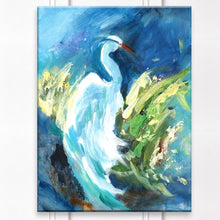 Load image into Gallery viewer, Heron in Color - Wrapped Canvas Print on Canvas 16 x 20(1019)

