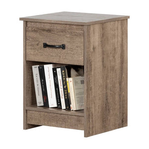 Tassio 1 Drawer Nightstand Weathered Oak(1370)
