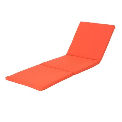 Outdoor Chaise Lounge Cushion-Orange #33-NT