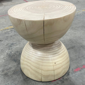 Nickie 17'' Tall Solid Wood Block End Table