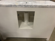 Load image into Gallery viewer, Prentice 48" Single Bathroom Vanity Set White with Carrara Marble #1894HW - OUT OF BOX
