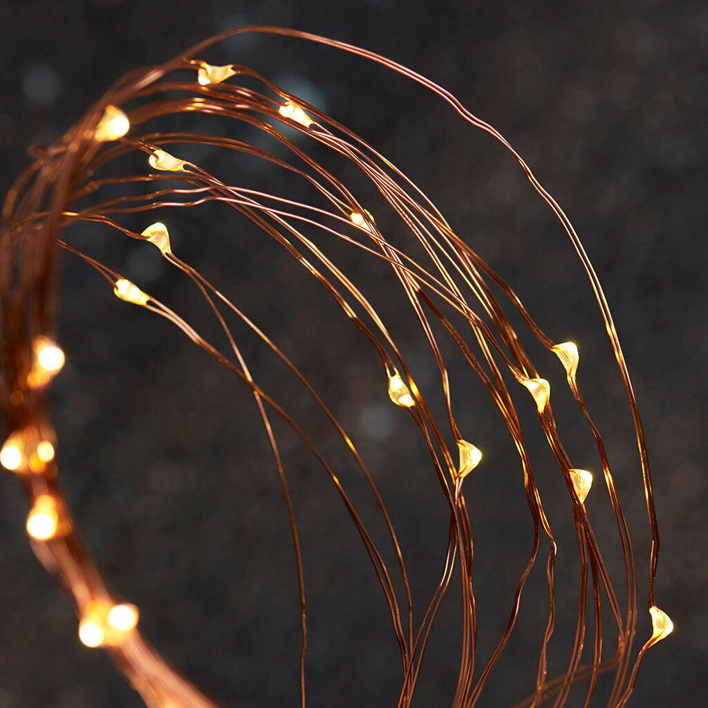 Sterno Home 16.4ft Fairy Lights 50 Light String Set of 2 Copper(1797RR)