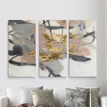 Load image into Gallery viewer, A Premium &#39;Golden Blush II&#39; Print Multi-Piece Image on Canvas 24&quot; H x 36&quot; W x 1.5&quot; D Size #52HW

