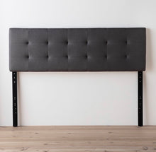Load image into Gallery viewer, Cy Upholstered Panel Headboard Queen Color Charcoal #27HW
