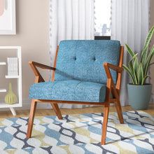 Load image into Gallery viewer, Alvarado Upholstered Lounge Chair Blue(1102)
