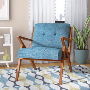 Alvarado Upholstered Lounge Chair Blue(1102)
