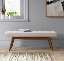 Load image into Gallery viewer, Copan Mid-Century Bench-Beige #3040
