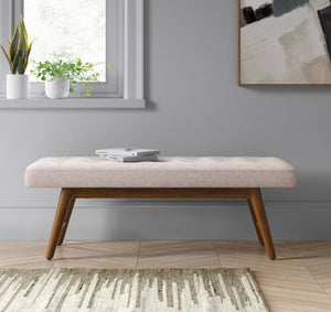 Copan Mid-Century Bench-Beige #3040