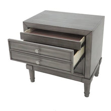 Load image into Gallery viewer, Saratoga 3 Drawer Nightstand Gray
