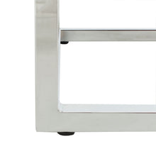 Load image into Gallery viewer, Bethany White Marble and Chrome End Table #772HW

