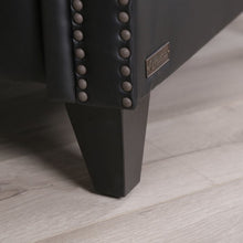 Load image into Gallery viewer, Faux Leather Manual Pushback Recliner Black #612HW
