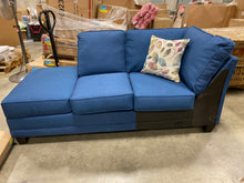Load image into Gallery viewer, Galena 113&quot; Left Hand Facing Large Sectional  Blue (3 Seat Sofa Missing)
