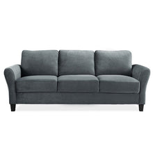 Load image into Gallery viewer, Celestia Microfiber / Microsuede 78.75&quot; Flared Arm Sofa Gray(1168)
