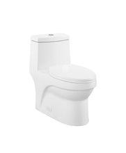 Load image into Gallery viewer, Virage 1-piece 0.8/1.28 GPF Dual Flush Elongated Toilet in White Seat Included #655HW
