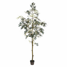 Load image into Gallery viewer, Artificial Potted Olive Floor Foliage Tree in pot #3137
