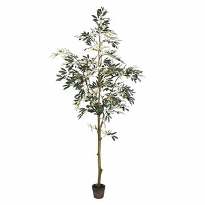 Artificial Potted Olive Floor Foliage Tree in pot #3137