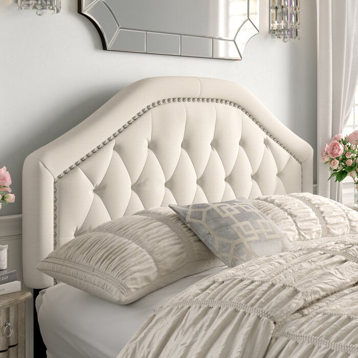 Thelonius Upholstered Panel Headboard Full/Queen Ivory