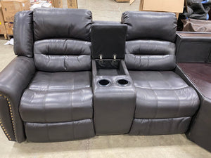 Ricore 109" Symmetrical Reclining Sectional Espresso