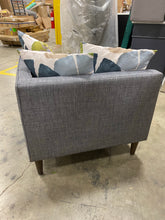 Load image into Gallery viewer, Chaise Lounge Sectional Piece AS IS Blue Linen
