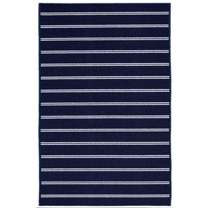 Cortinas Striped Tufted Navy Area Rug 3'6" x 5' (1784RR)