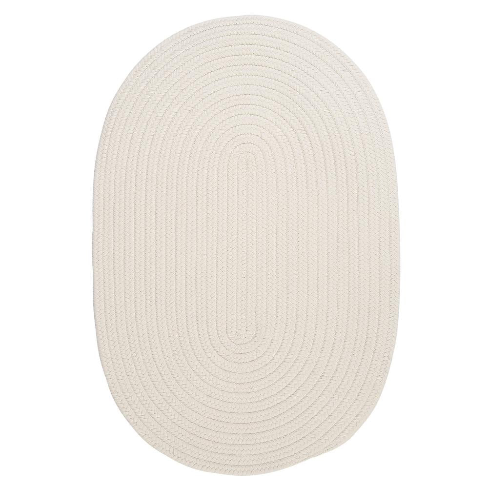 Boca Ratton Oval Woven 8’x10’ Area Rug Natural White AS IS(1698RR)