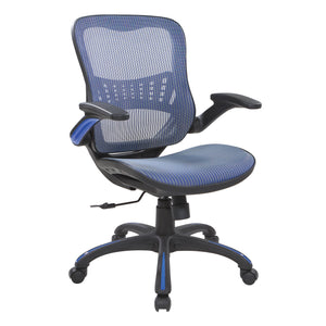 Mesh Seat and Back Manager’s Chair in Blue Mesh (SB464)