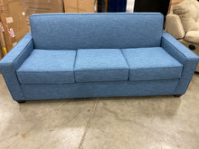 Load image into Gallery viewer, Avery Queen Sleeper Sofa Anchor Blue/Mahogany (mattress included!)
