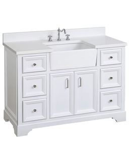 Bathroom Vanity, Base: White, 48", Single Sink *AS IS* #348HW