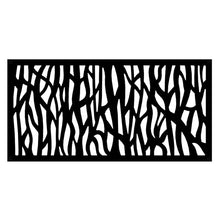 Load image into Gallery viewer, Black 2 ft. H x 4 ft. W Mayzie Decorative Fencing 5 panels AS IS(1461)
