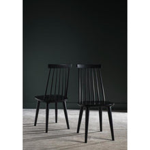 Load image into Gallery viewer, Burris Wood Dining Chair (Set of 2) Black 665CDR
