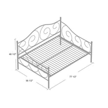 Load image into Gallery viewer, Mikayla Metal Scroll Daybed Twin White(1110)
