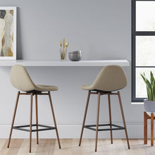 Load image into Gallery viewer, Copley Upholstered Counter Stool Set of 2 Beige(582-2 boxes)
