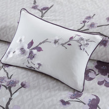 Load image into Gallery viewer, 7 Piece Duvet Cover Set, Purple,  King/California King #676HW
