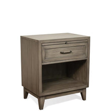 Load image into Gallery viewer, VOGUE ONE DRAWER NIGHTSTAND SET OF 2, GRAY WASH #664HW - 2 separate boxes
