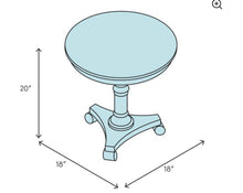 Load image into Gallery viewer, Beldin Glass Topped Sculptural End Table #295-NT
