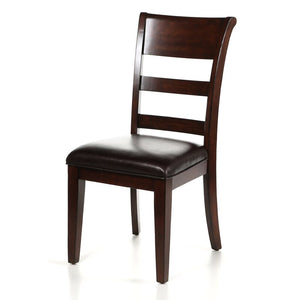 Fernson Upholstered Dining Chair Set of 2 Dark Cherry(1862RR)