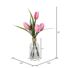 Load image into Gallery viewer, Tulip Floral Arrangement in Vase 239 DC
