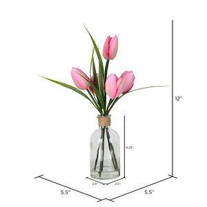 Tulip Floral Arrangement in Vase 239 DC