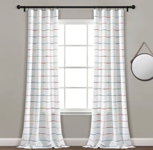 Load image into Gallery viewer, Gutirrez Ombre Yarn Dyed Striped Semi-Sheer Curtain Panels #3130
