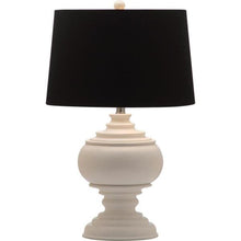 Load image into Gallery viewer, Callaway 26.5-in White Fluorescent Rotary Socket Table Lamp Black Shade(2177RR)
