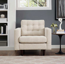 Load image into Gallery viewer, MODWAY Empress Upholstered Armchair in Beige
