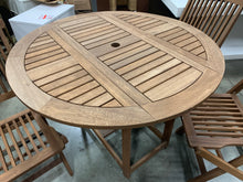 Load image into Gallery viewer, 5 piece Teak outdoor dining set *AS IS*
