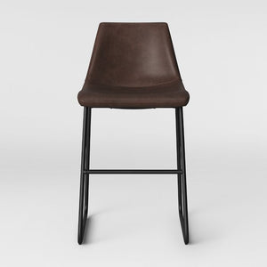 Bowden Faux Leather Counter Stool Single Brown(1401)